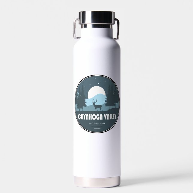 Cuyahoga Valley National Park Deer Water Bottle (Front)