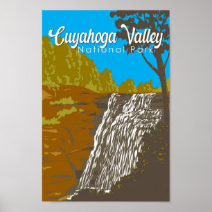 Cuyahoga Valley National Park Illustration Travel Poster