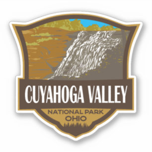 Cuyahoga Valley National Park Illustration Travel Sticker