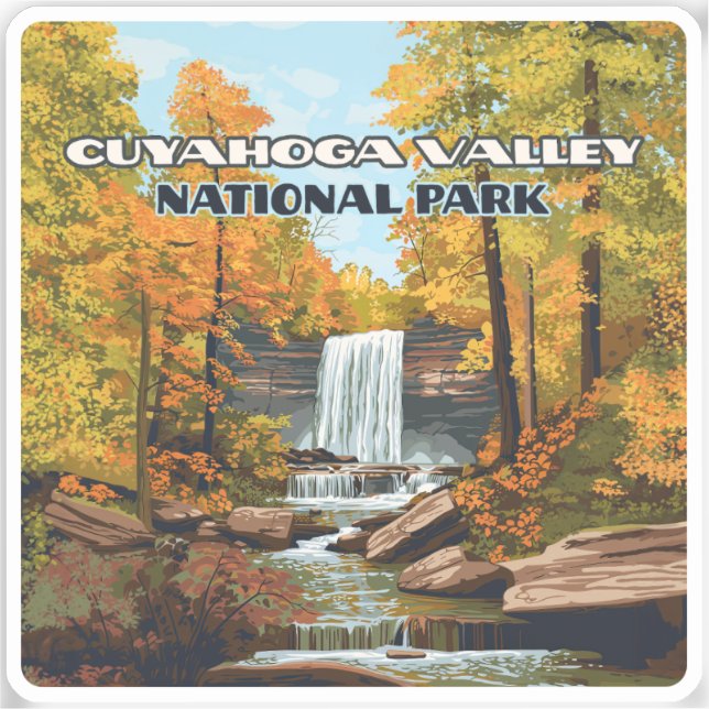 Cuyahoga Valley National Park Ohio Cleveland Sticker (Front)