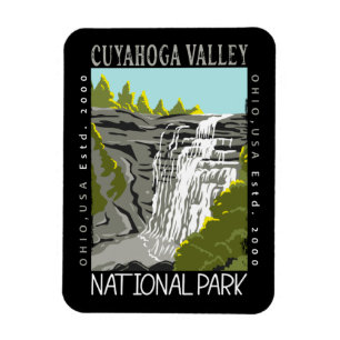 Cuyahoga Valley National Park Ohio Distressed Magnet