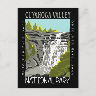 Cuyahoga Valley National Park Ohio Distressed Postcard