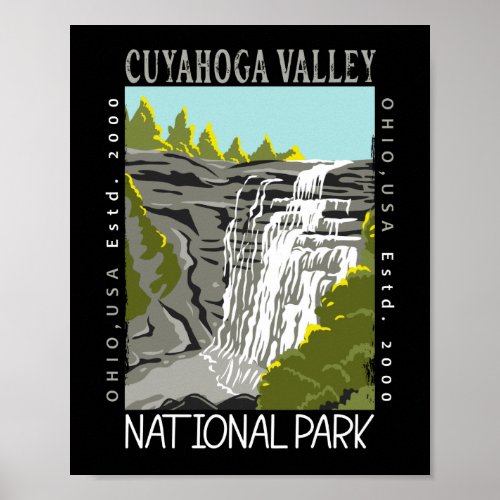  Cuyahoga Valley National Park Ohio Distressed  Poster
