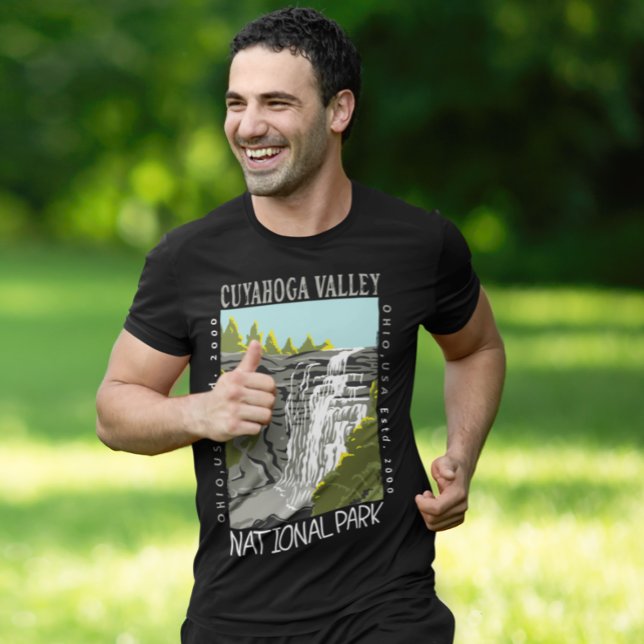  Cuyahoga Valley National Park Ohio Distressed  T-Shirt (Creator Uploaded)