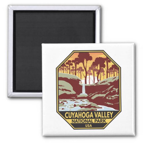 Cuyahoga Valley National Park Ohio Vintage Emblem Magnet