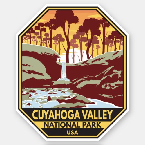 Cuyahoga Valley National Park Ohio Vintage Emblem Sticker