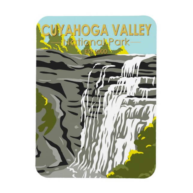  Cuyahoga Valley National Park Ohio Vintage Magnet (Vertical)