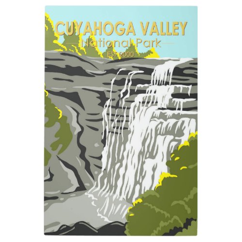  Cuyahoga Valley National Park Ohio Vintage Metal Print