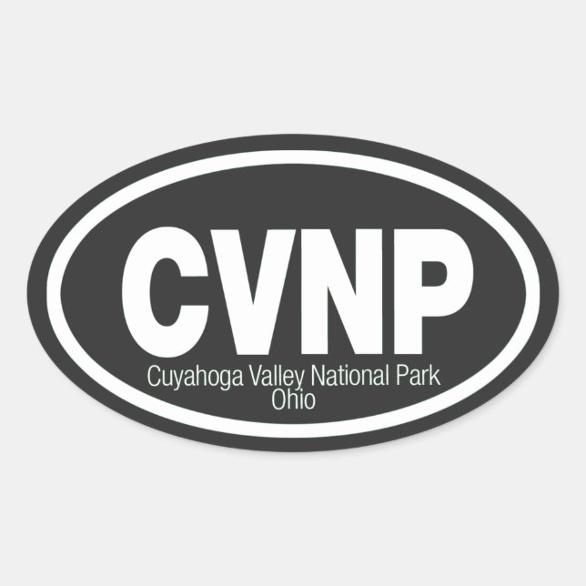 Cuyahoga Valley National Park Oval Sticker (Front)