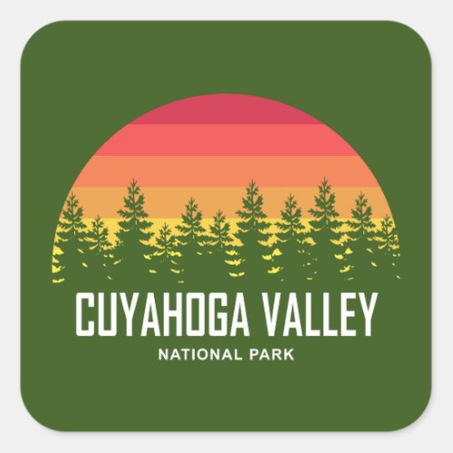 Cuyahoga Valley National Park Square Sticker