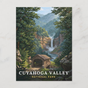 Cuyahoga Valley National Park Waterfall Postcard