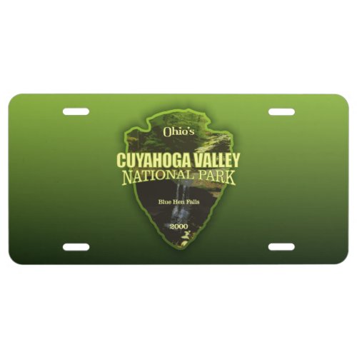 Cuyahoga Valley NP arrowhead License Plate