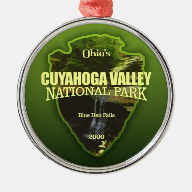 Cuyahoga Valley NP (arrowhead) Metal Ornament (Front)