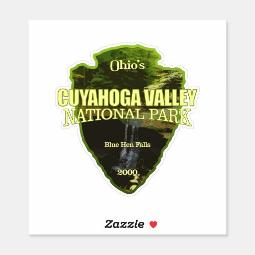 Cuyahoga Valley NP arrowhead Sticker