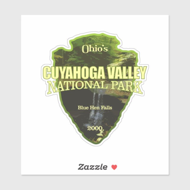 Cuyahoga Valley NP (arrowhead) Sticker (Sheet)