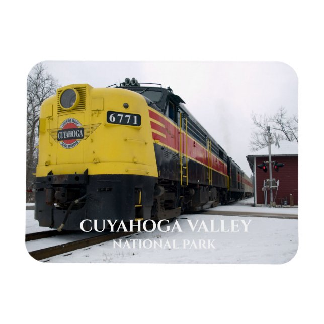 Cuyahoga Valley Scenic Railroad train at Peninsula Magnet (Horizontal)