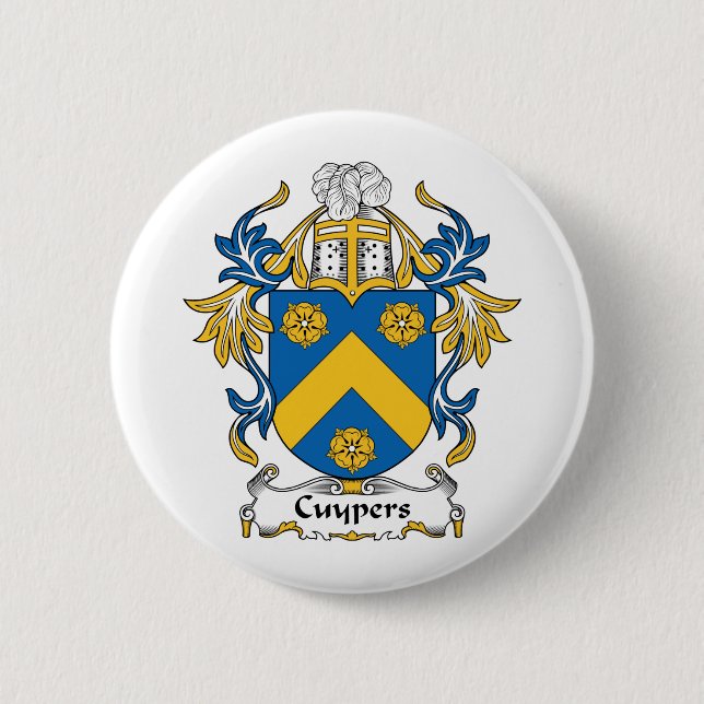 Cuypers Family Crest Pinback Button (Front)