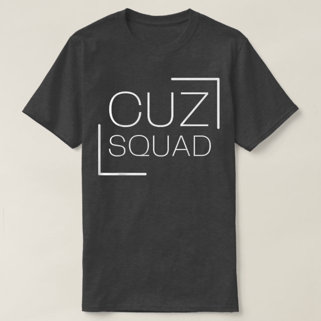 Cuz Squad New Cousin Pregnancy Announcement Cousin T-Shirt (Design Front)