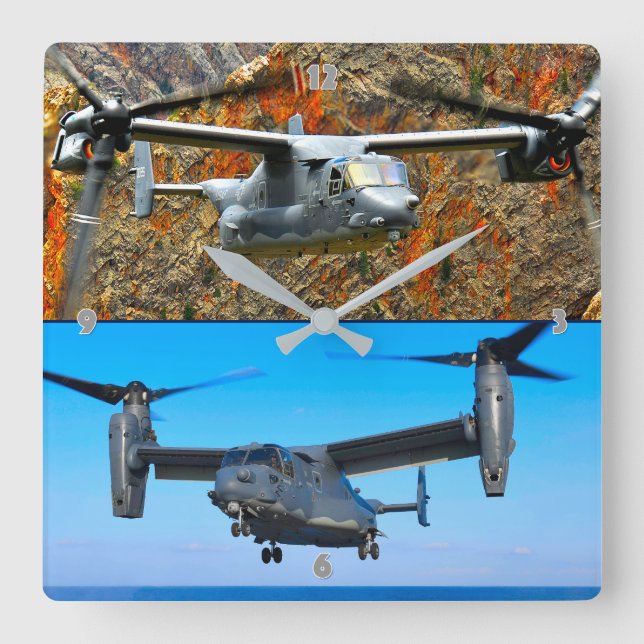 CV-22 OSPREY SQUARE WALL CLOCK (Front)