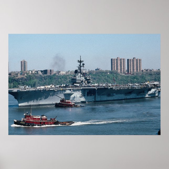 CV-59 "USS Forrestal", fossil fuel, New York, U.S. Poster (Front)