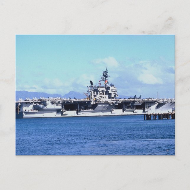 CV-64 Constellation at Pearl Harbor, U.S.A. Postcard (Front)