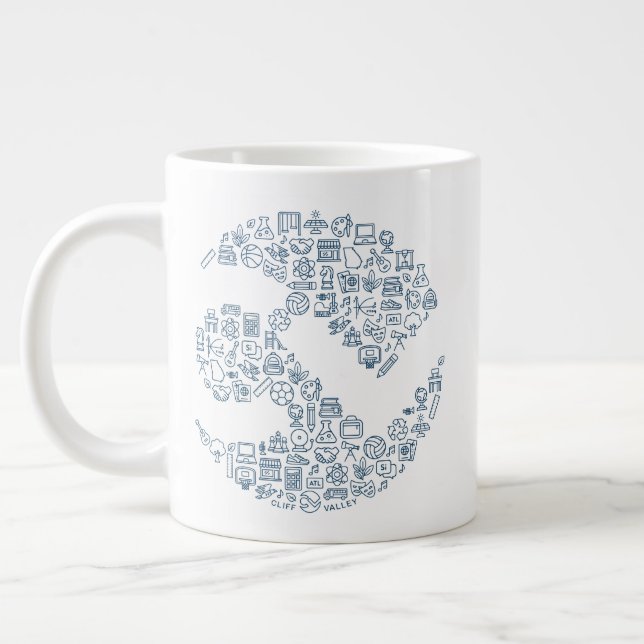 CV Icons - Jumbo Mug (Left)