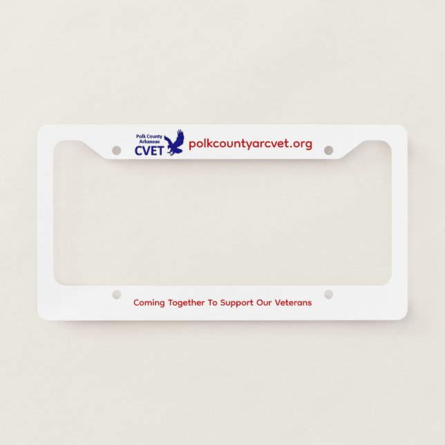 CVET License Plate Frame (Front)