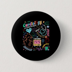 Cvicu Cardiac Nurse Retro Anatomy Cardiology Human Button