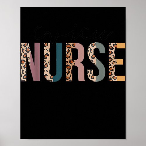 Cvicu Nurse Christmas Halloween Nurses Day NURSE Poster