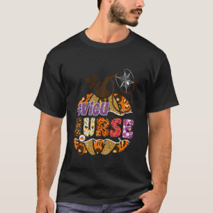 CVICU Nurse Halloween Pumpkin Leopard Cardiovascul T-Shirt