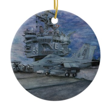 CVN-65 USS ENTERPRISE CERAMIC ORNAMENT CVN-65 USS ENTERPRISE CERAMIC ORNAMENT