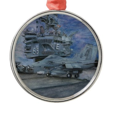 CVN-65 USS ENTERPRISE METAL ORNAMENT CVN-65 USS ENTERPRISE METAL ORNAMENT