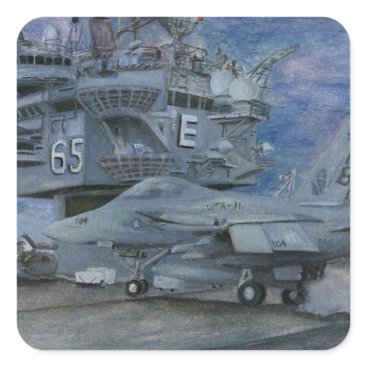 CVN-65 USS ENTERPRISE SQUARE STICKER CVN-65 USS ENTERPRISE SQUARE STICKER
