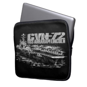 CVN-72 Abraham Lincoln Neoprene Laptop Sleeve 13