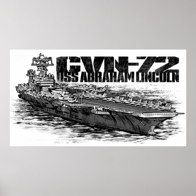 CVN-72 Abraham Lincoln Print (Front)