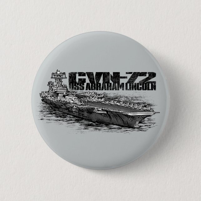 CVN-72 Abraham Lincoln Round Button (Front)