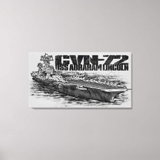 CVN-72 Abraham Lincoln Wrapped Canvas Print (Front)