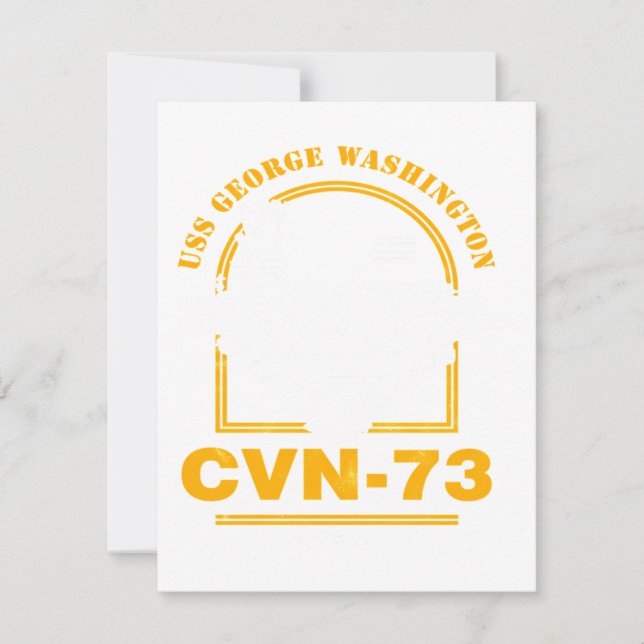 Cvn-73 Uss George Washington Note Card (Front)