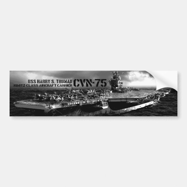 CVN-75 Harry S. Truman Bumper Sticker (Front)