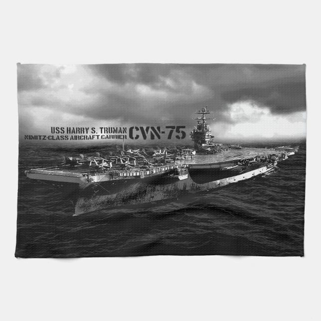 CVN-75 Harry S. Truman Kitchen Towels (Horizontal)