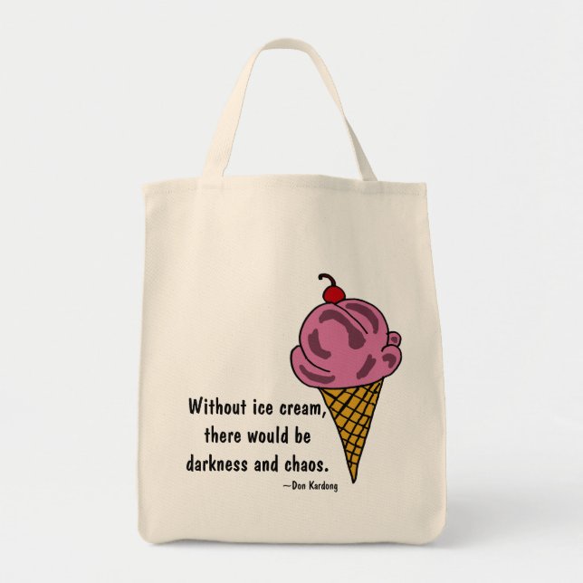 CW- Funny Ice Cream Tote Bag (Front)