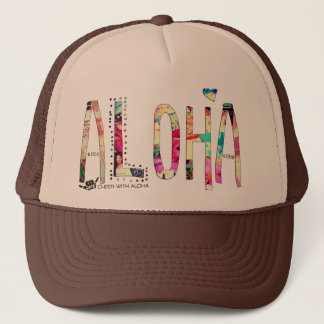 CWA ALOHA COLLAGE Trucker Trucker Hat