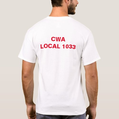 CWA Local 1033 New Jersey Union T_Shirt