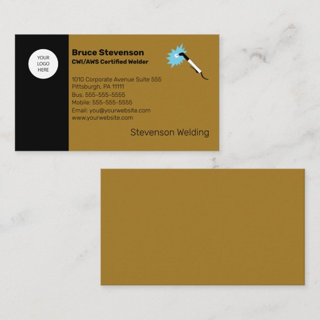 CWI | AWS Certified Welder Business Card (Front/Back)