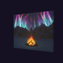 Cwm Aurora Canvas Print
