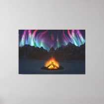 Cwm Aurora Canvas Print