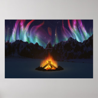 Cwm Aurora Print