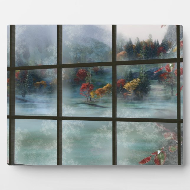 Cwm Autumn Frost Picture Plaque (Front)