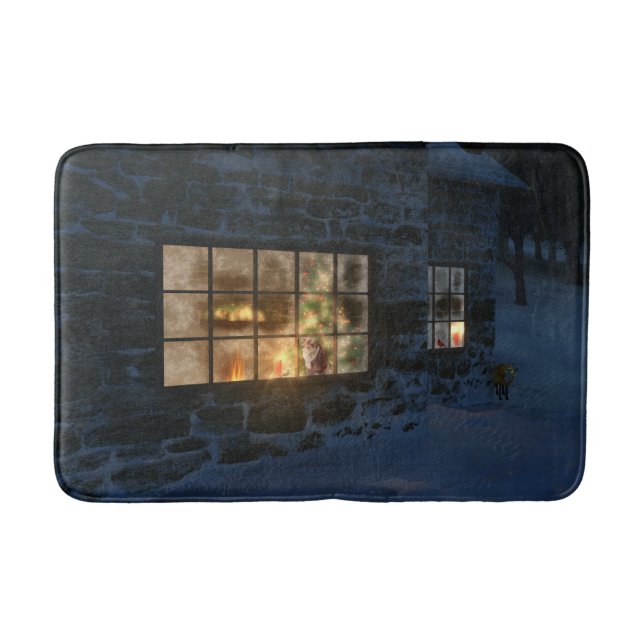 Cwm Christmas Bath Mat (Front)