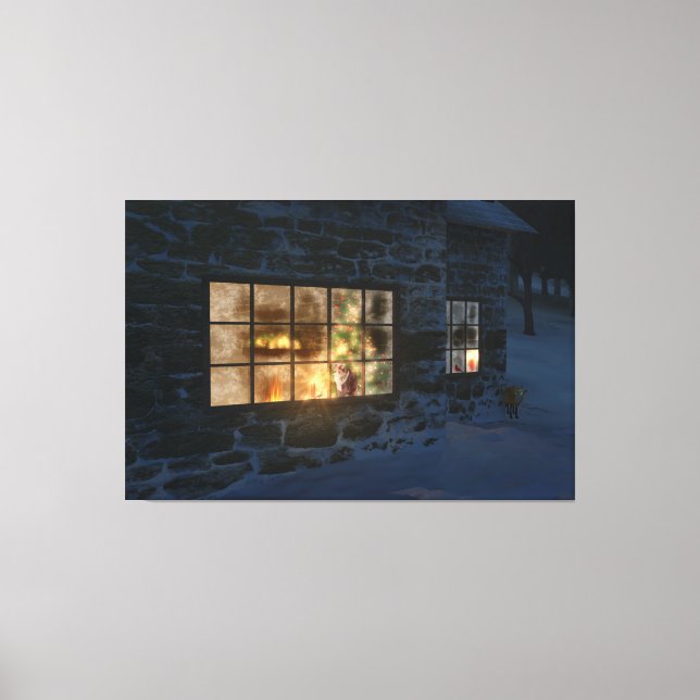 Cwm Christmas Canvas Print (Front)